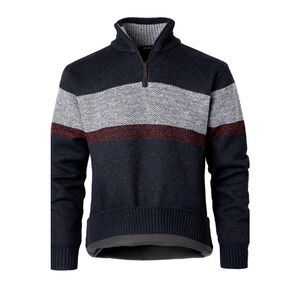 Harborsrce Men’s Quarter Zip Fleece Lined Sweater Jumper Pullover 2XL WARM